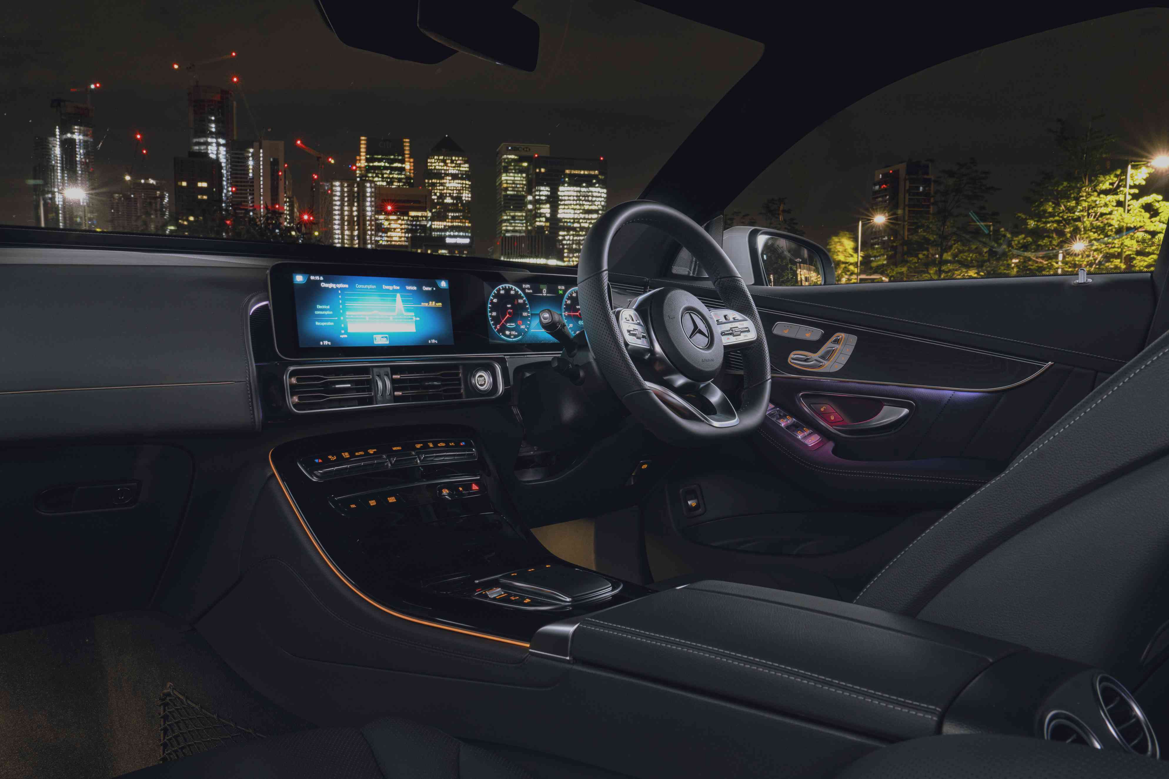Mercedes EQC interior console